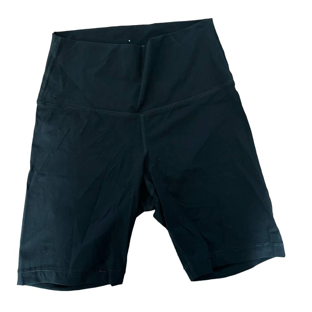 Everlane Perform Bike Shorts black high waist hidden pocket Small NWOT